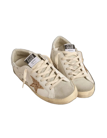 Golden Goose Stella in glitter oro