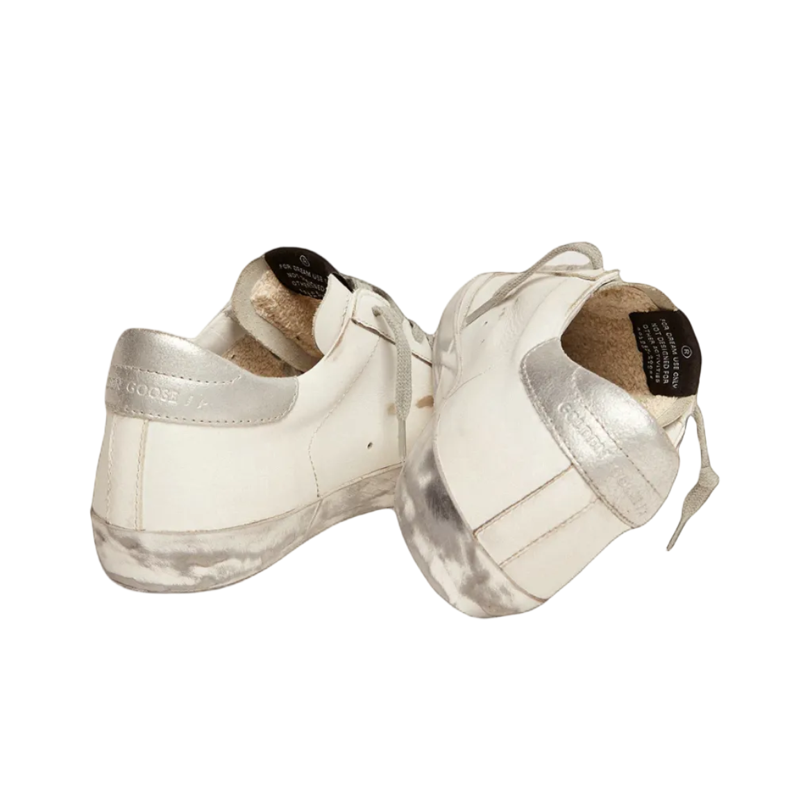 Golden Goose foxing sparcle argento