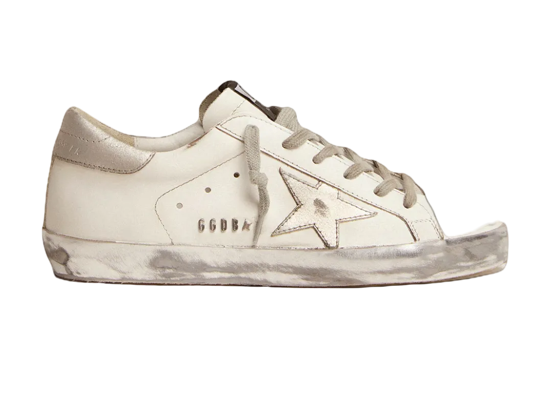 Golden Goose foxing sparcle argento